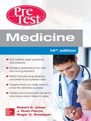 cover image of Medicine PreTest Self-Assessment and Review